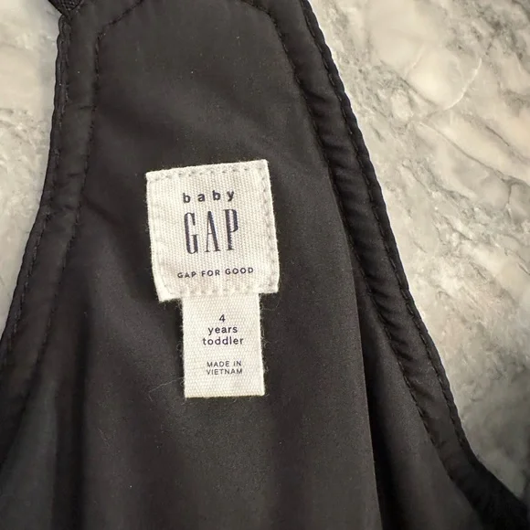 Gap Kids Black Snow Bib Overalls size 4 - Picture 4 of 5